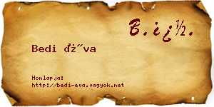 Bedi Éva névjegykártya